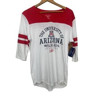 Blue 84 Women’s University Of Arizona Logo Shirt 3/4 Sleeve Size L NWT